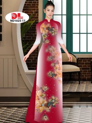 Vải Áo Dài Hoa In 3D AD ND1025 33